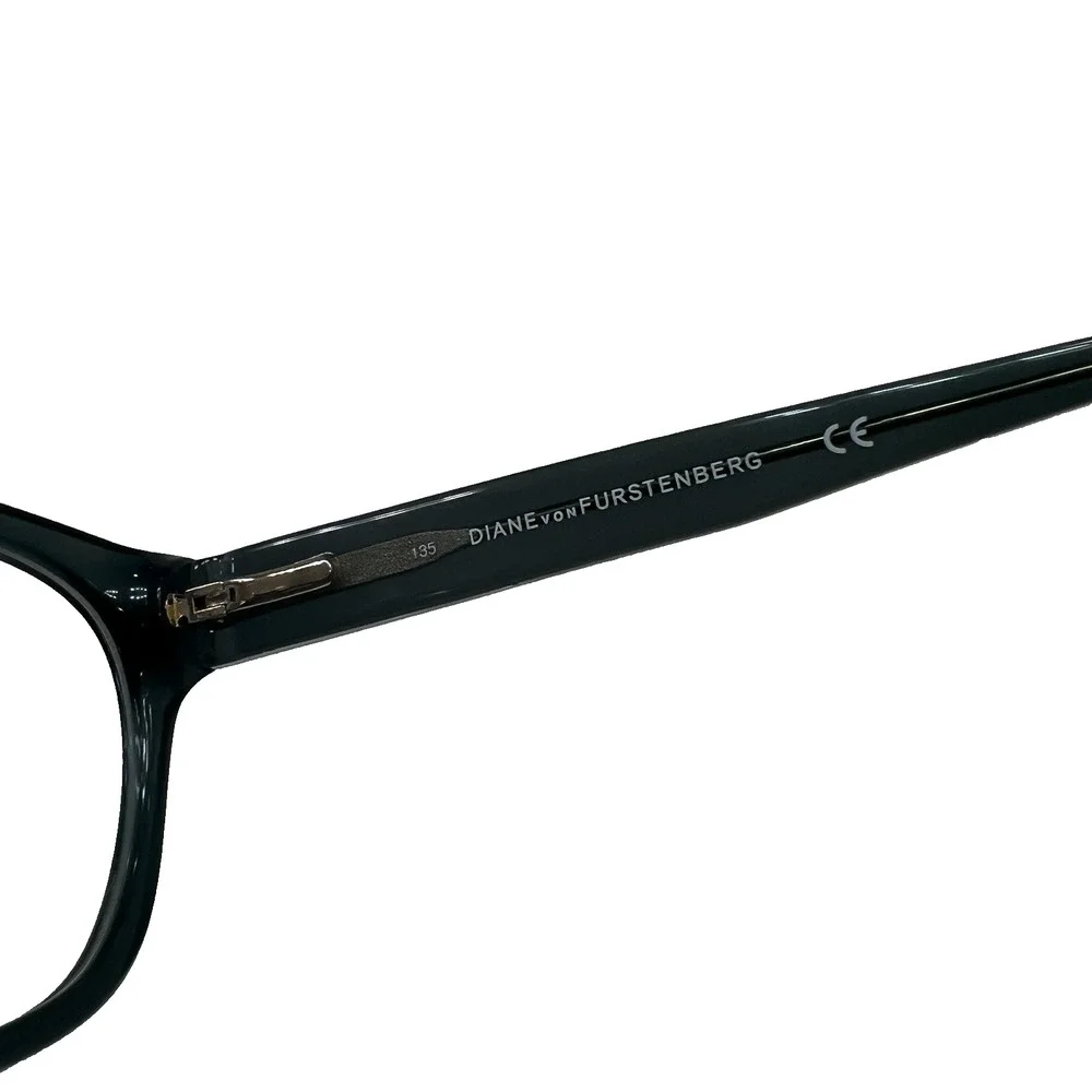 NEW Diane von Furstenberg DVF 5072 458 Glossy Green Eyeglasses Frames 50-19-135